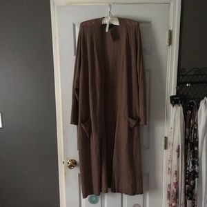 Torrid 5X Brown Pointelle Hacci Duster